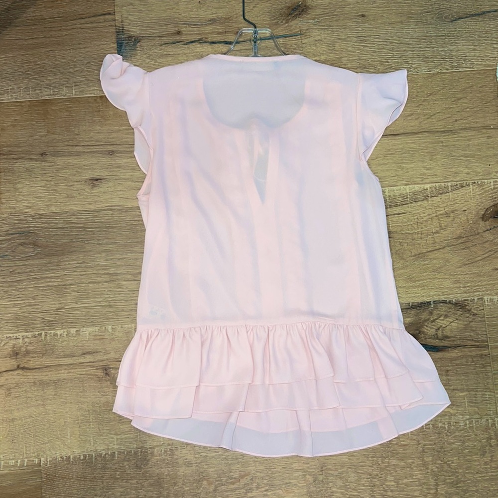 Light Pink Ruffle Blouse - Picture 2 of 2